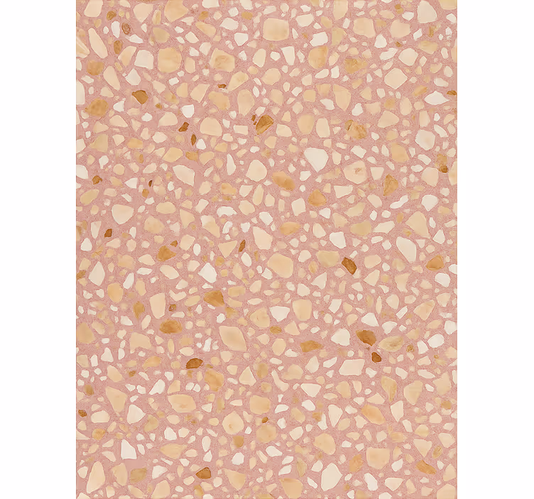 Papel tapiz piedra terrazo rosa tierra - TenVinilo