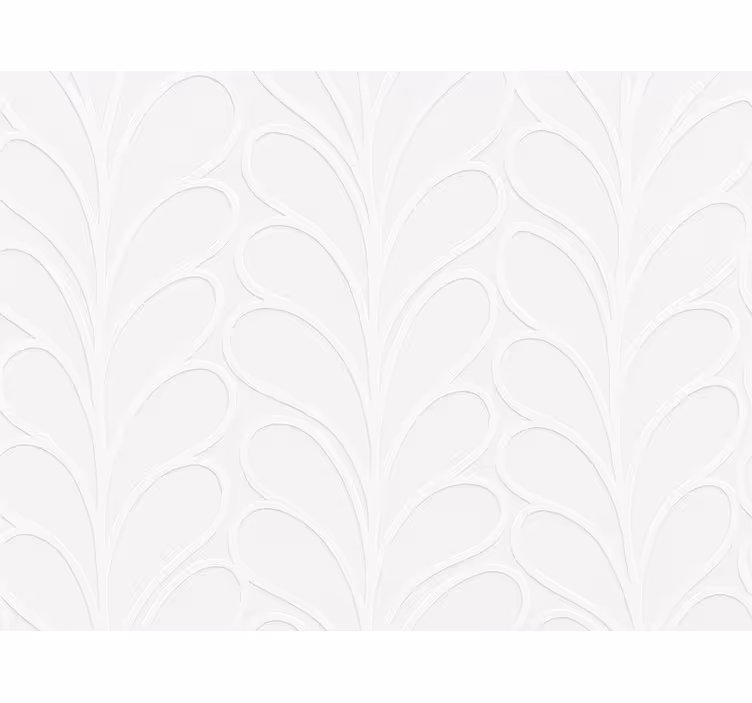 Papel tapiz para sala textura 3d hoja blanca - TenVinilo