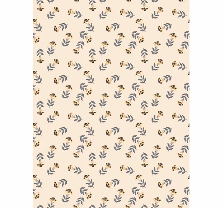 Papel tapiz flores diseño de flores polacas delicadas - TenVinilo