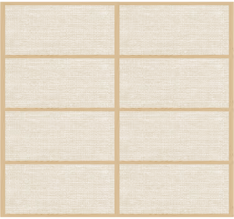 Papel tapiz recámara matrimonial estructura panel japonés - TenVinilo