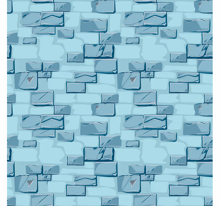 Papel tapiz recámara matrimonial ladrillos de piedra azul - TenVinilo