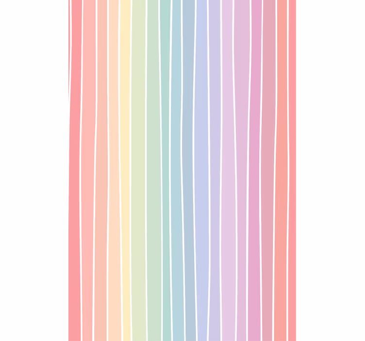 Papel tapiz recámara matrimonial rayas pastel suaves - TenVinilo