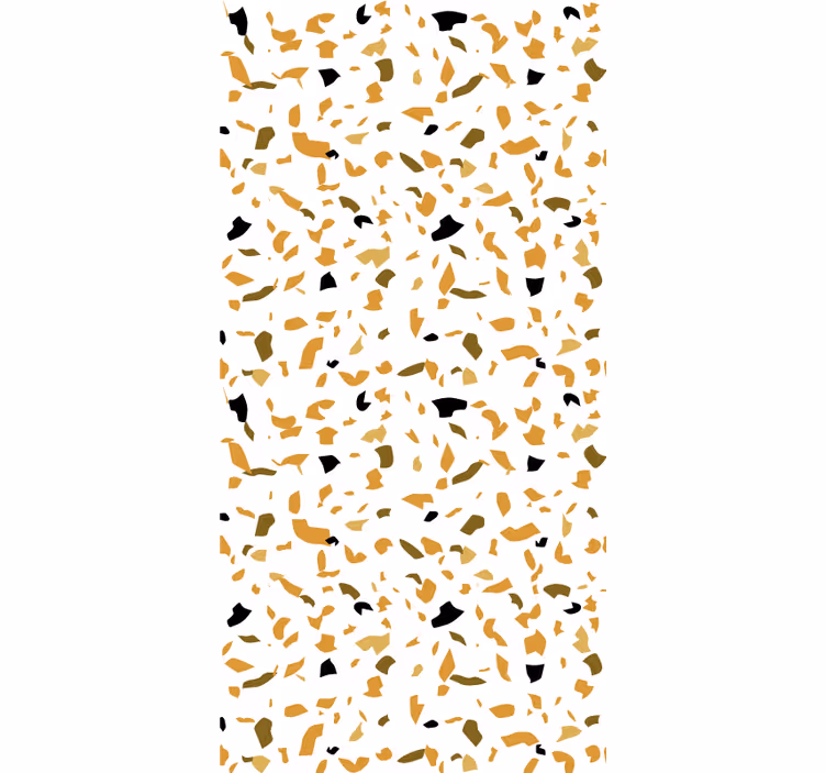 Papel tapiz recámara matrimonial colores cálidos terrazzo - TenVinilo