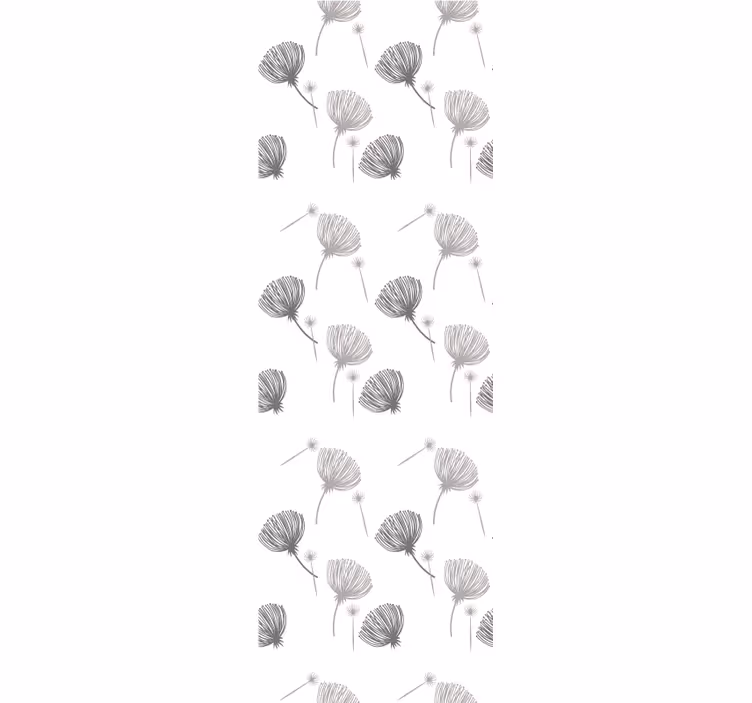 Papel tapiz para recámara flores de campo sobre blanco - TenVinilo