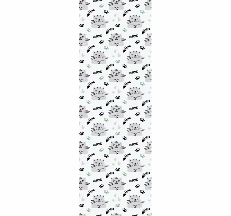 Papel tapiz para recámara gato lindo con patas - TenVinilo