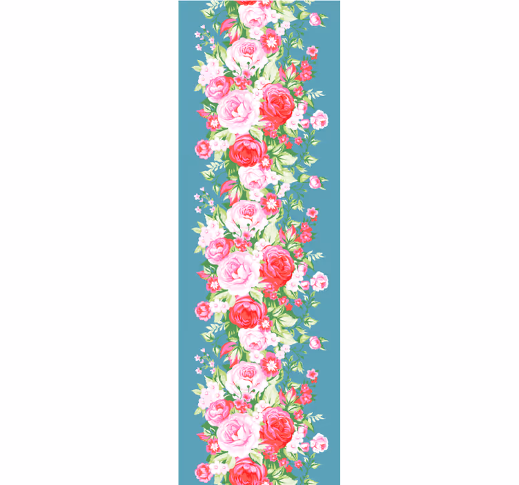 Papel tapiz para recámara en patrón turquesa shabby chic - TenVinilo