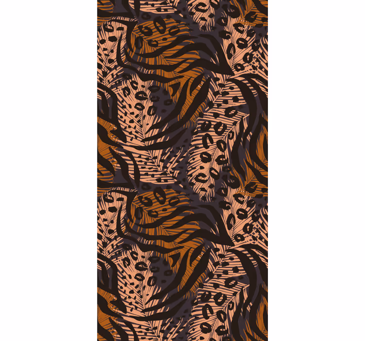 Papel tapiz para recámara diseño abstracto colorido africano - TenVinilo