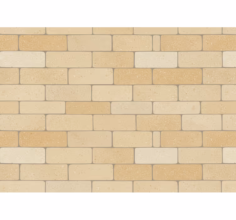 Papel tapiz piedra ladrillos amarillos beige - TenVinilo