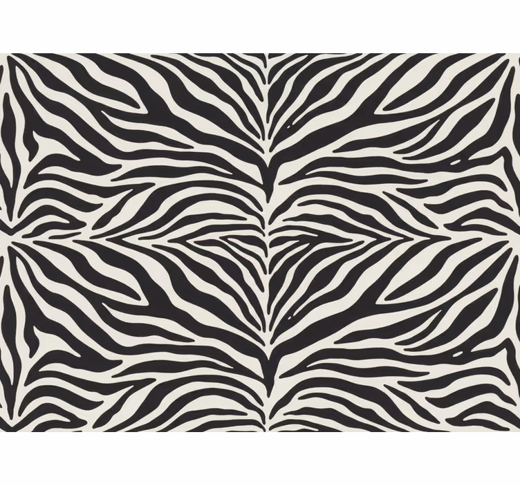 Papel tapiz cebra diseño de cebra realista - TenVinilo