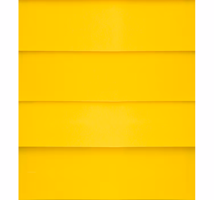 Papel tapiz amarillo con cortinas oscuras y lamas - TenVinilo