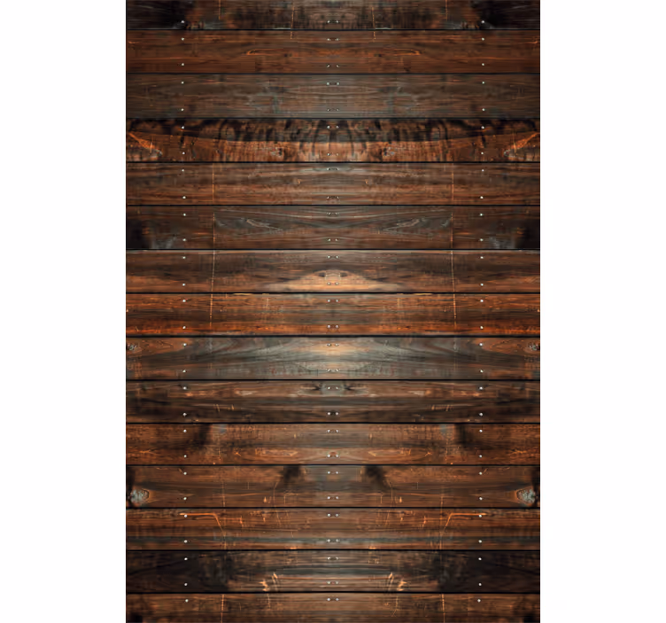 Papel tapiz marrón madera oscura - TenVinilo