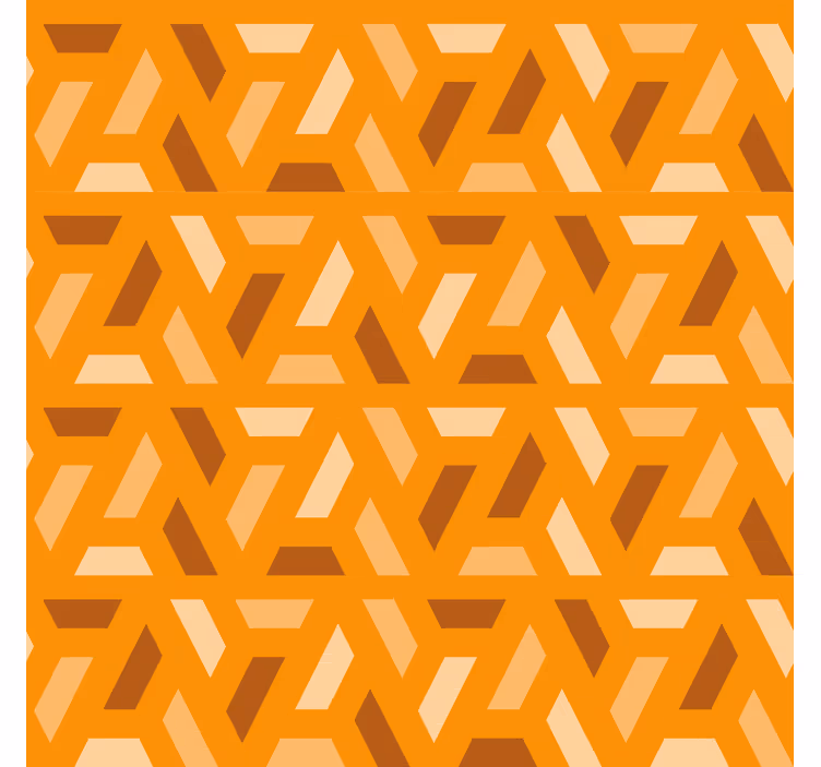 Papel tapiz naranja tonos geométricos - TenVinilo