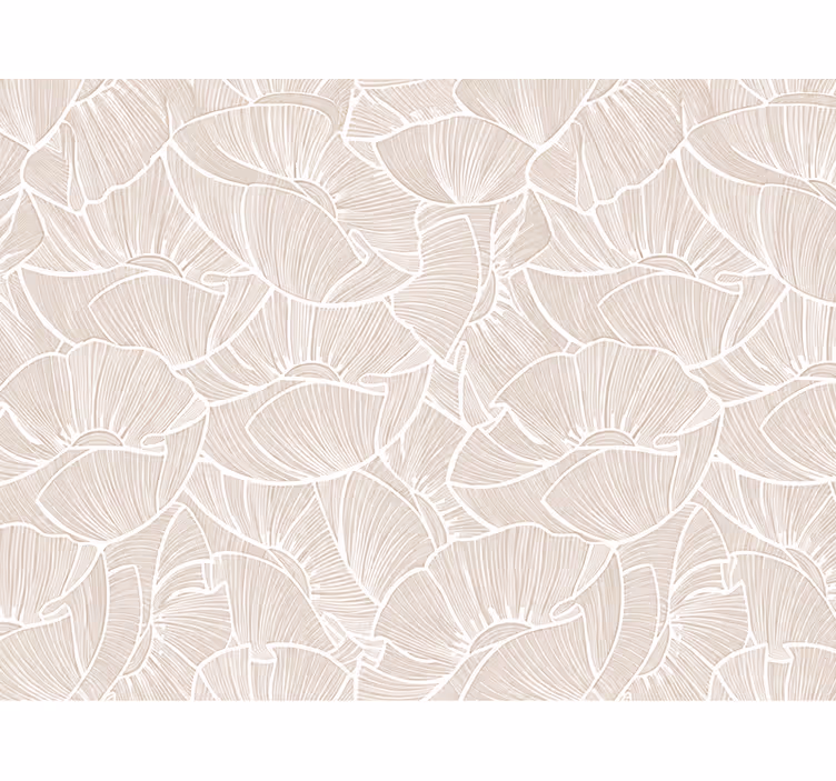 Papel tapiz bebé diseño de amapolas - TenVinilo