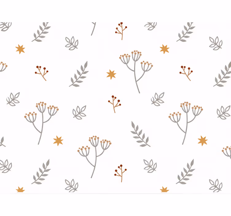 Papel tapiz bebé diseño ramas de árbol - TenVinilo