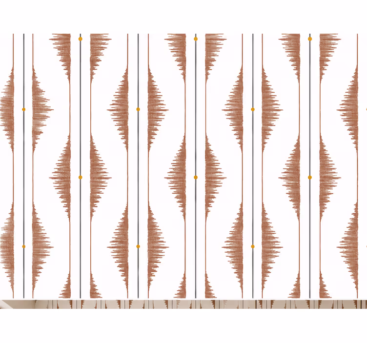 Papel tapiz cocina rayas beige elegantes - TenVinilo