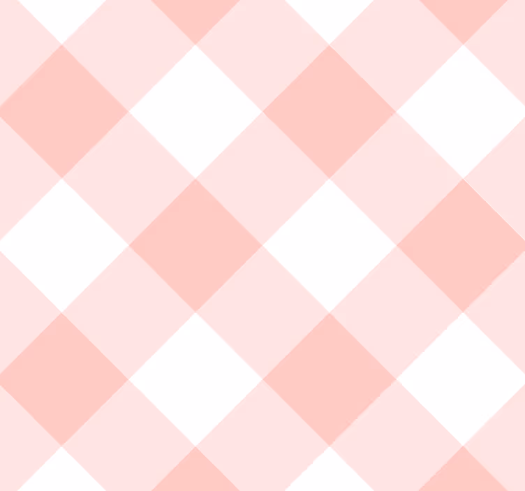 Papel pintado de cuadrados rosado y blanco - TenVinilo