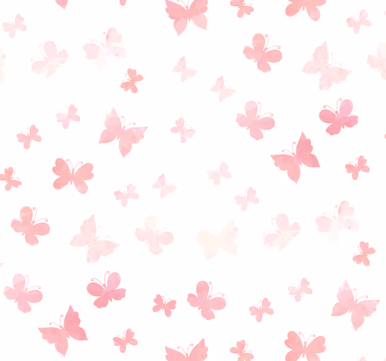Papel pared infantil mariposas colores rosa - TenVinilo