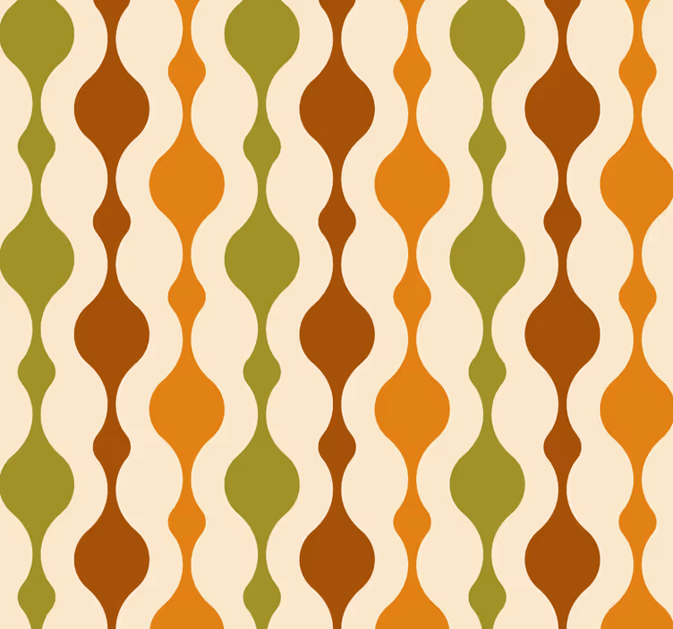Papel tapiz rayas diseño de patrón curvo - TenVinilo