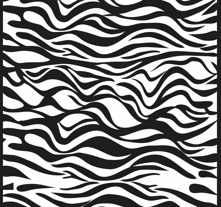 Papel pintado rayas horizontales piel de cebra - TenVinilo