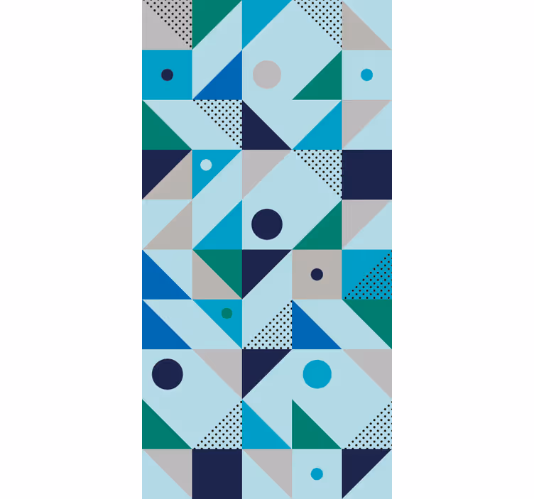 Papel pintado composición de triángulos - TenVinilo