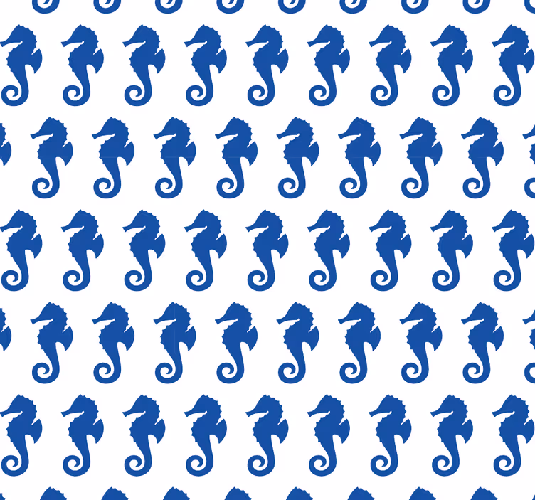 Papel pintado animales caballitos de mar - TenVinilo