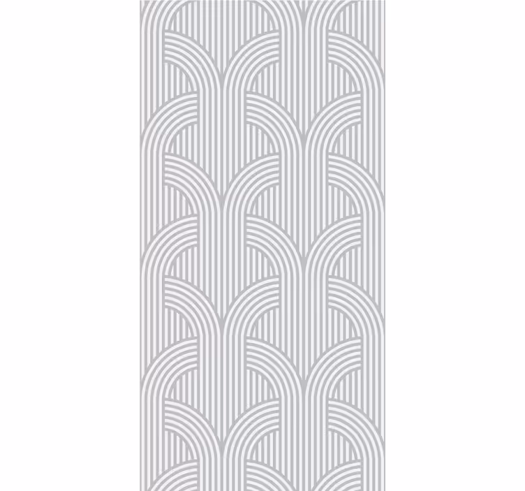 Papel tapiz geométrico patrón de líneas arqueadas - TenVinilo