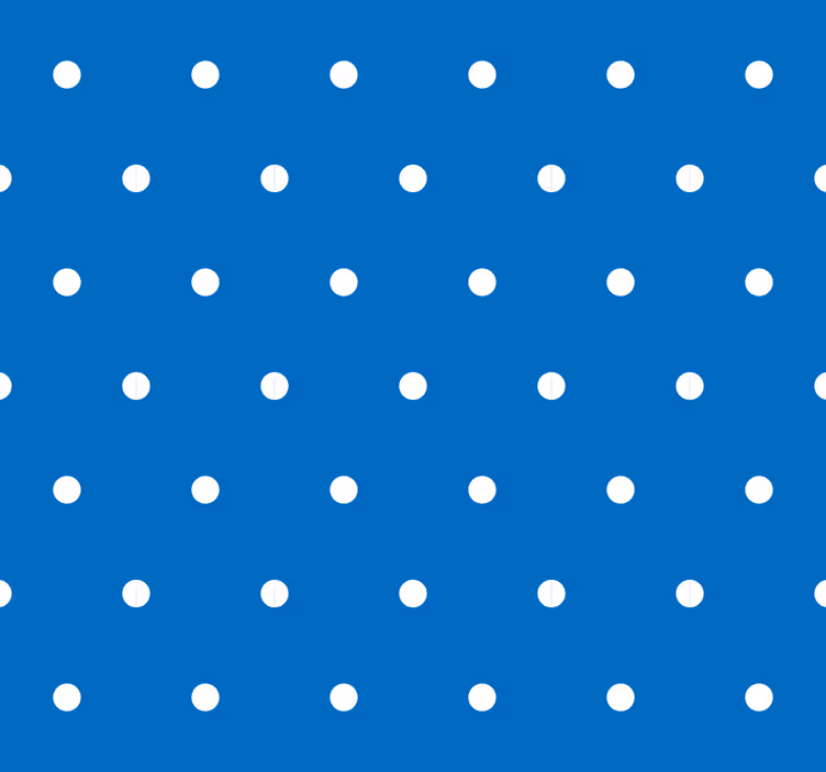 Papel pintado lunares Puntos regulares sobre fondo azul - TenVinilo