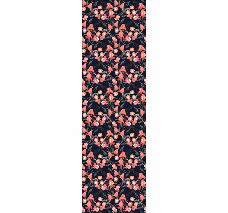Papel tapiz flores conjunto floral - TenVinilo