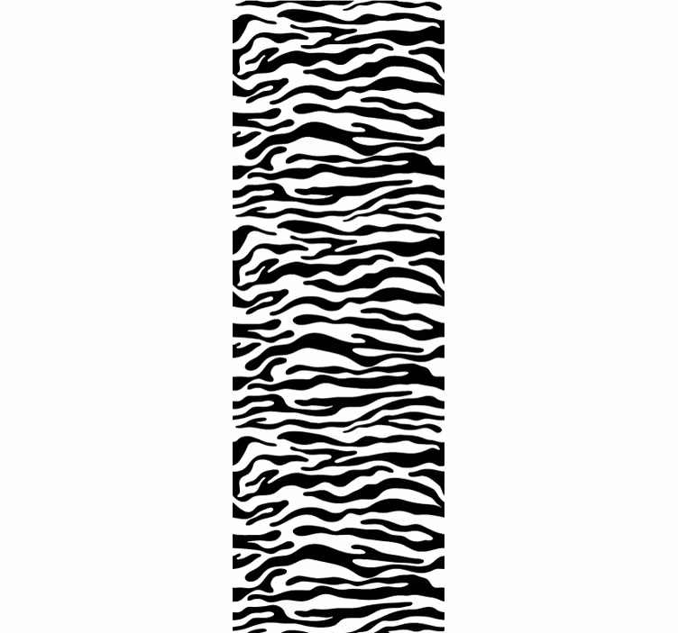 Papel pintado dormitorio Patrón de cebra blanco y negro - TenVinilo