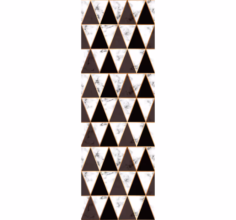 Papel pintado triangulos Elegantes triángulos en blanco y negro - TenVinilo