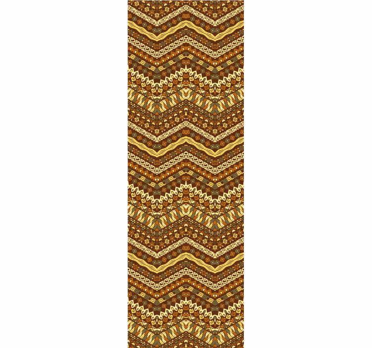 Papel pintado floral Patrón maya africano de moda - TenVinilo