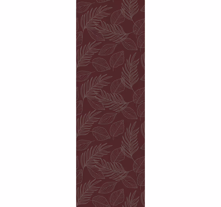 Papel tapiz hojas diseño de hoja botánica - TenVinilo