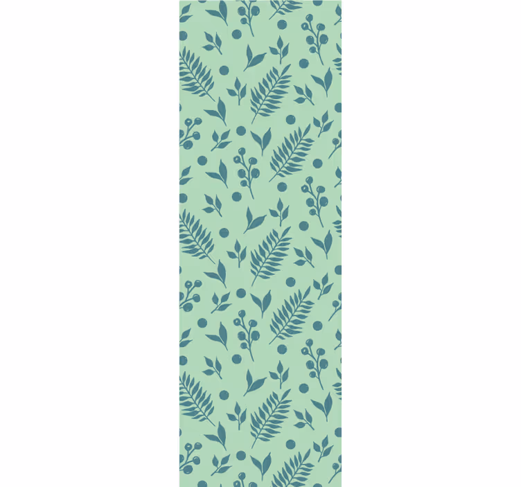 Papel tapiz hojas inspiración de patrón verde - TenVinilo