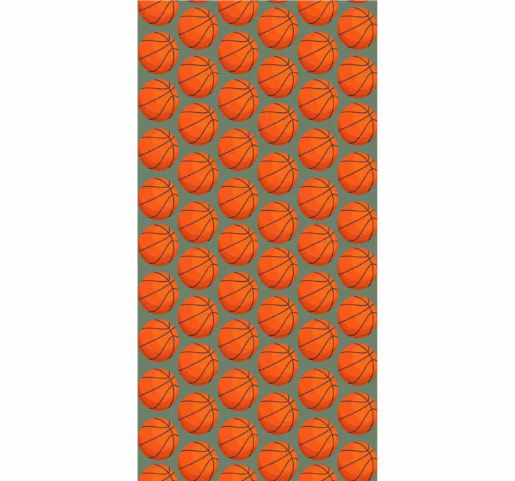 papel pintado infantil Fondo de baloncesto verde - TenVinilo