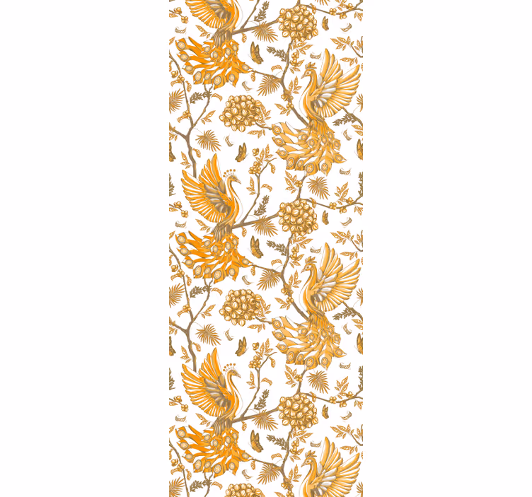 Papel tapiz floral motivo botánico floral - TenVinilo