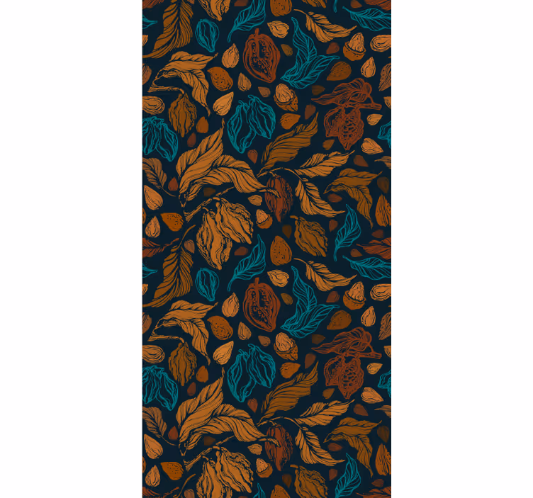 Papel tapiz naturaleza patrón de naturaleza floral - TenVinilo