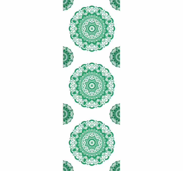 Papel tapiz despacho diseño con motivo de mandala - TenVinilo