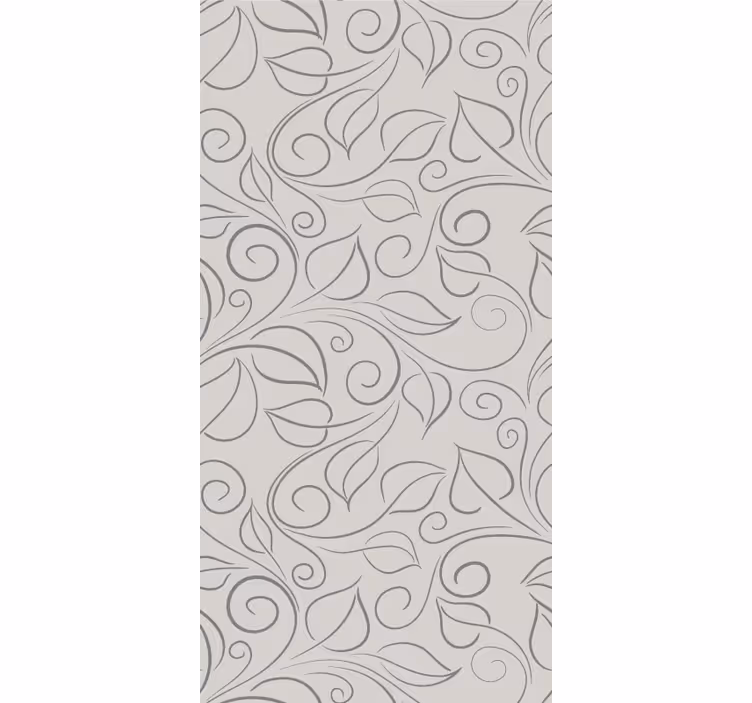 Papel tapiz hojas follaje ornamental - TenVinilo