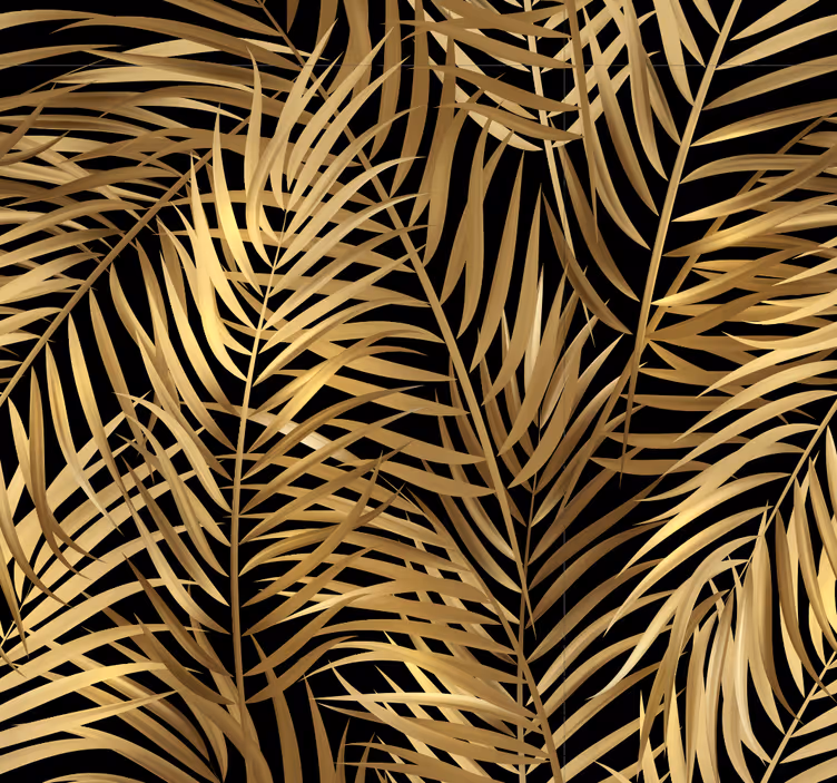 Papel pintado naturaleza Hojas doradas - TenVinilo