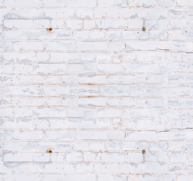 Papel tapiz ladrillos fachada de ladrillo blanco - TenVinilo