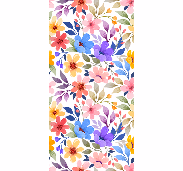 Papel tapiz flores flor floral - TenVinilo