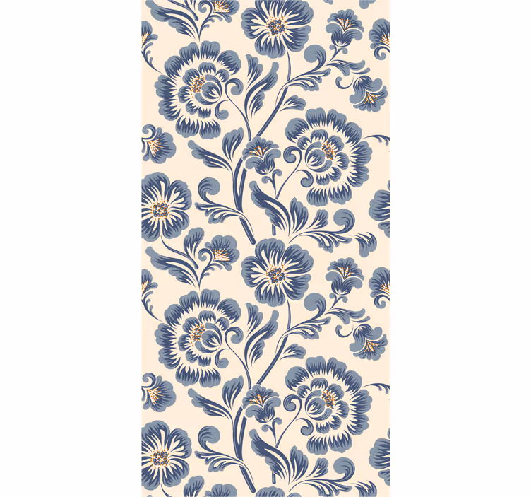 Papel tapiz floral elegancia floral adornada - TenVinilo