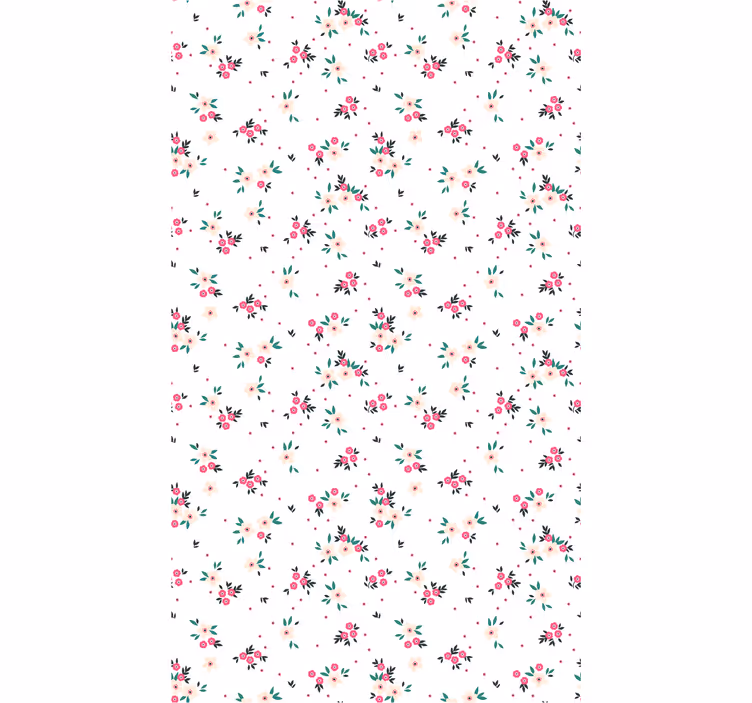 Papel tapiz flores exhibición de ramos florales - TenVinilo