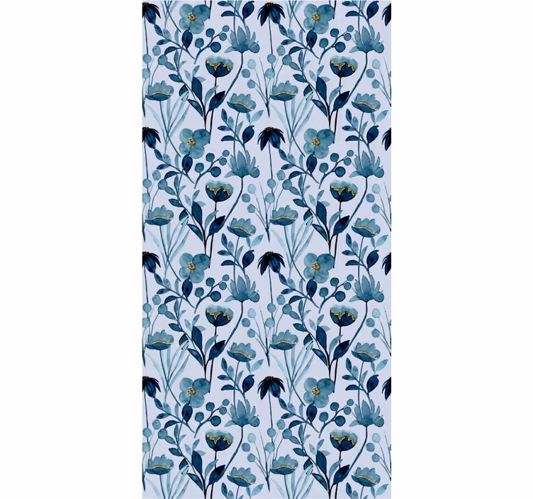 Papel tapiz flores elegancia botánica floral - TenVinilo