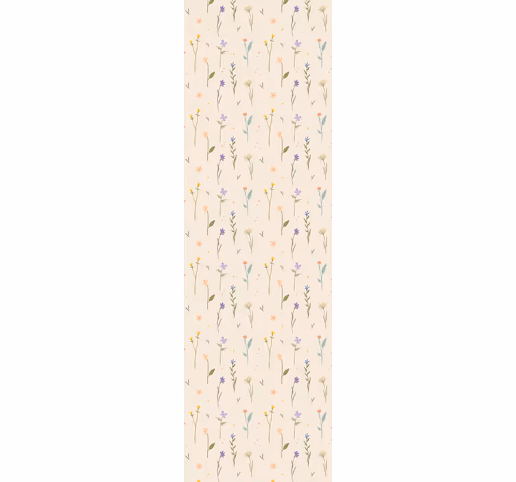 Papel tapiz flores elegancia de flores silvestres - TenVinilo