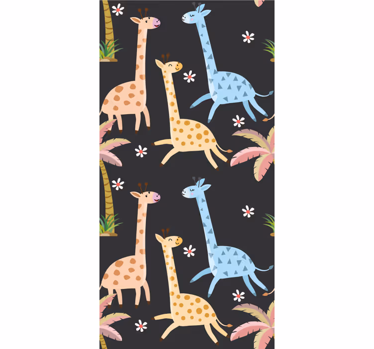 Papel tapiz animales escena de animales de safari - TenVinilo