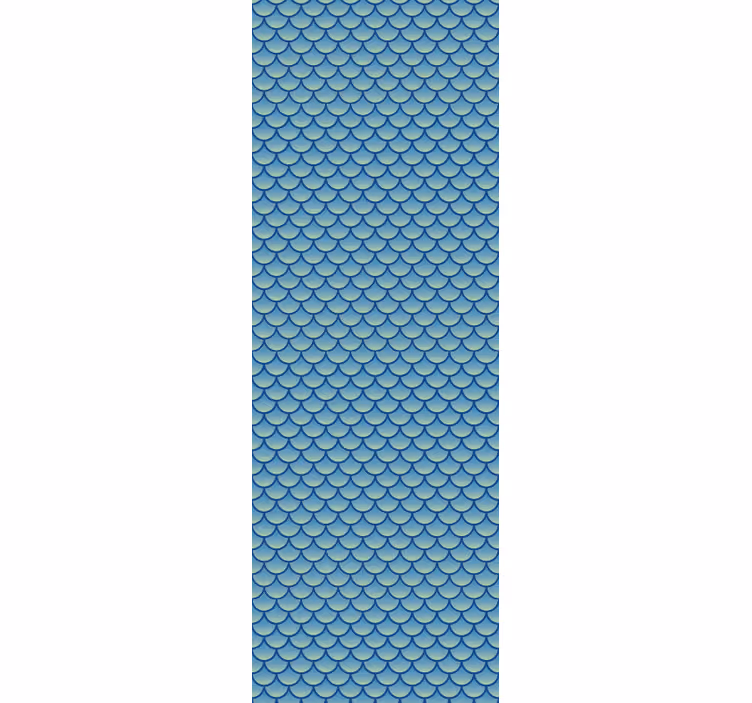 Papel tapiz geométrico patrón de escamas de pescado - TenVinilo