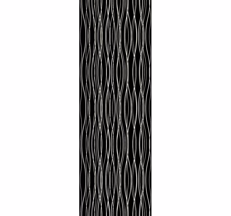 Papel tapiz rayas verticales líneas curvilíneas - TenVinilo