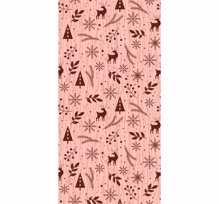 Papel tapiz animales escena del bosque de renos - TenVinilo