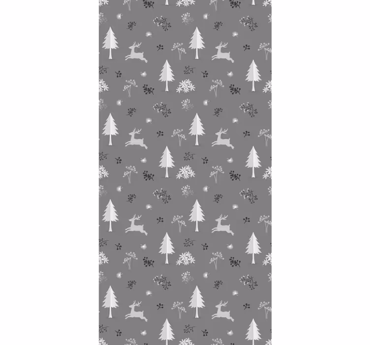 Papel tapiz navidad motivo de paisaje de invierno - TenVinilo